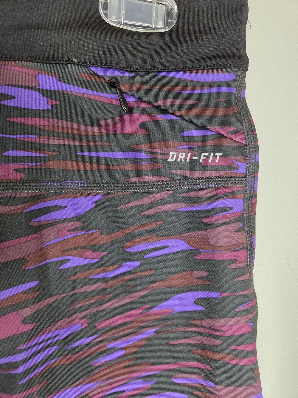 NWT Nike size M Relay- Dri-FIT Black & Multicolor Running Tights - Picture 7 of 11